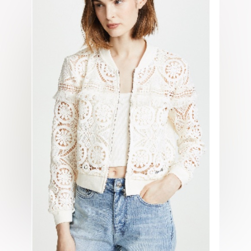 BB Dakota Lace Closed Bomber Jacket